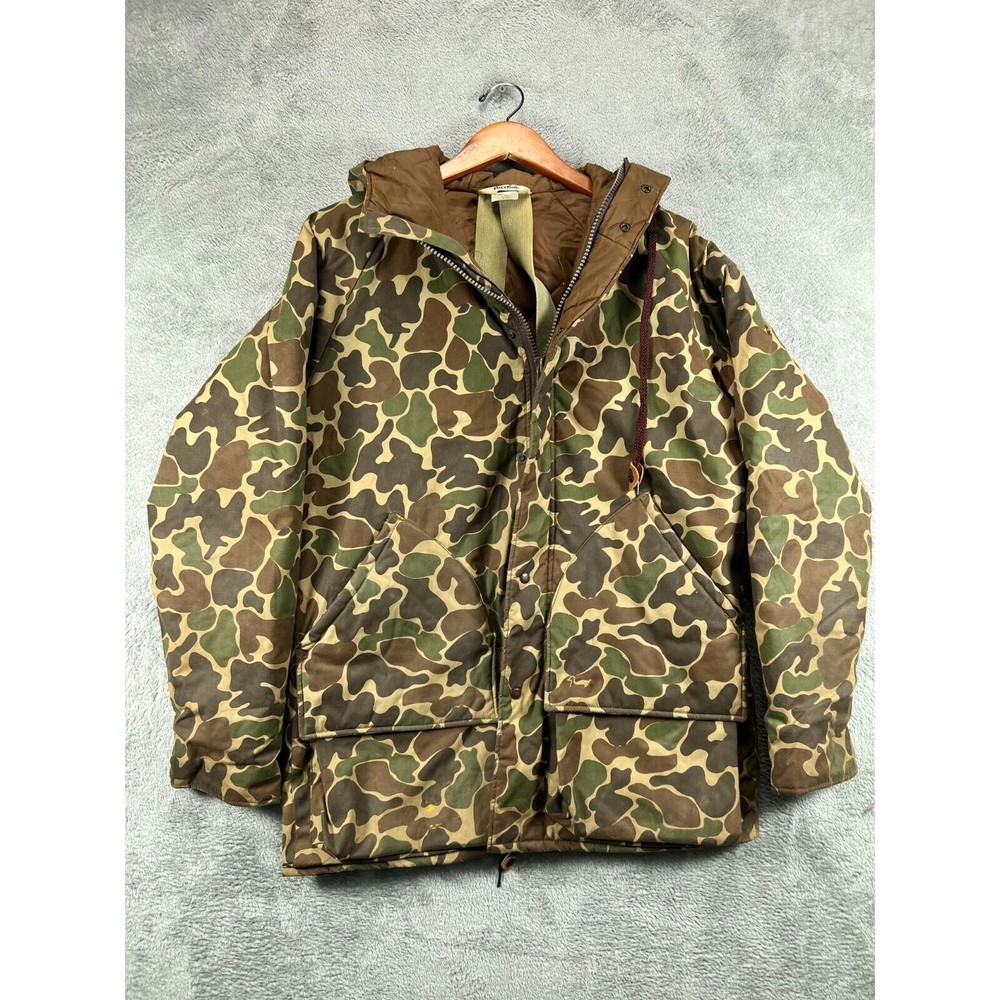 Vintage 60 70 Duxbak Parka Jacket Thinsulate 3M Hood Beo Gam Camo Backpack Strap